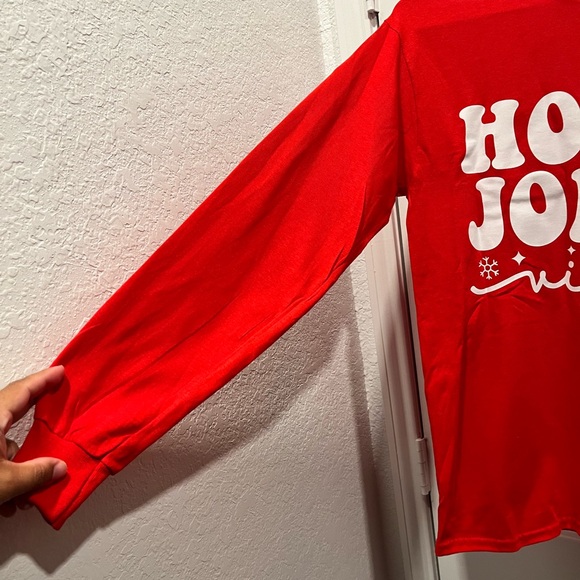 Holly Jolly Vibes Shirt Holiday Shirt Gildan Shirt Size S Color Red - Picture 4 of 5